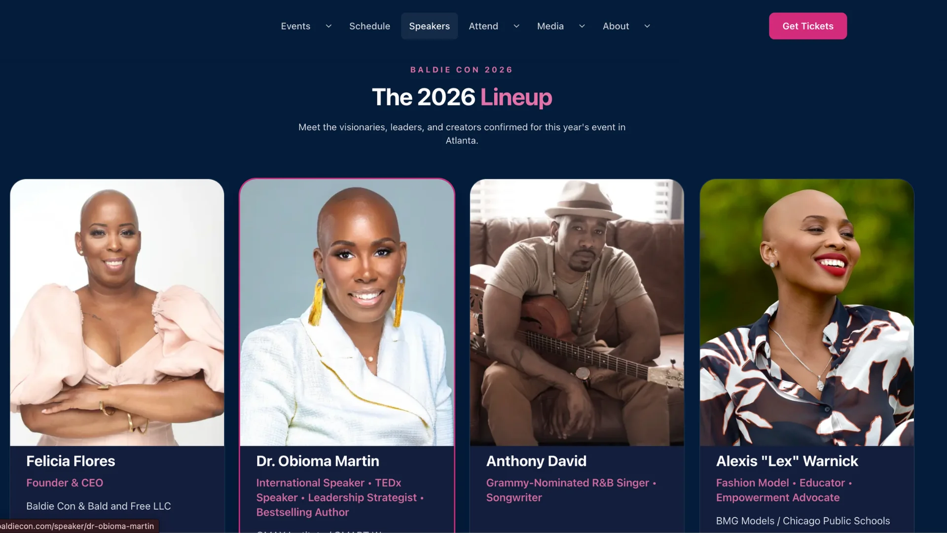 Baldie Con speakers directory