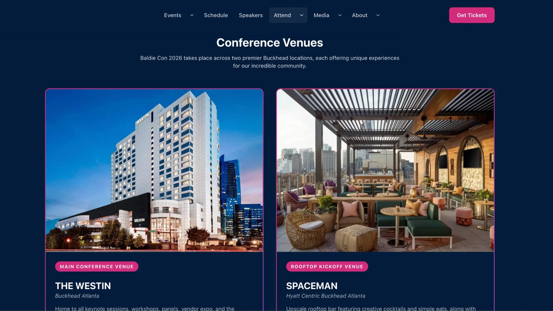 Baldie Con national tour venues